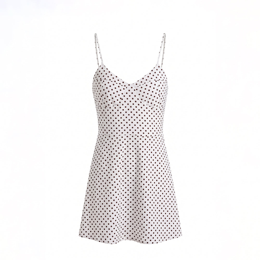 Vestido mini polka dots