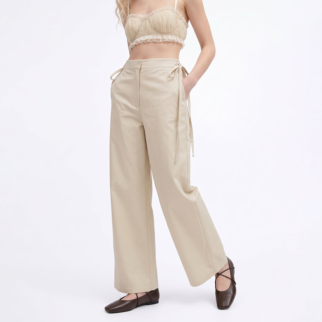 Pantalón parachute cintas