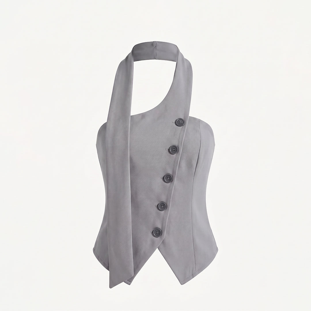 Blusa tipo sastre con corbatín