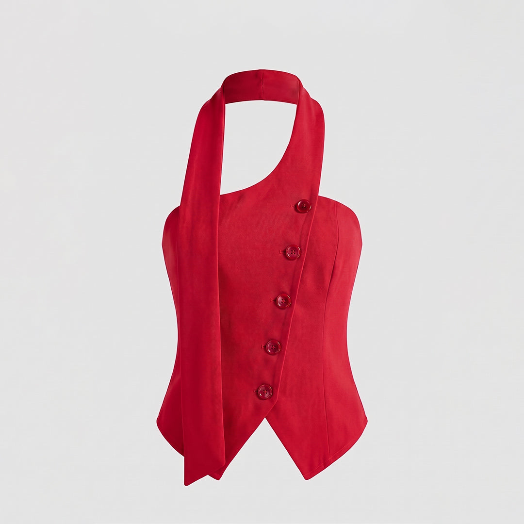 Blusa tipo sastre con corbatín