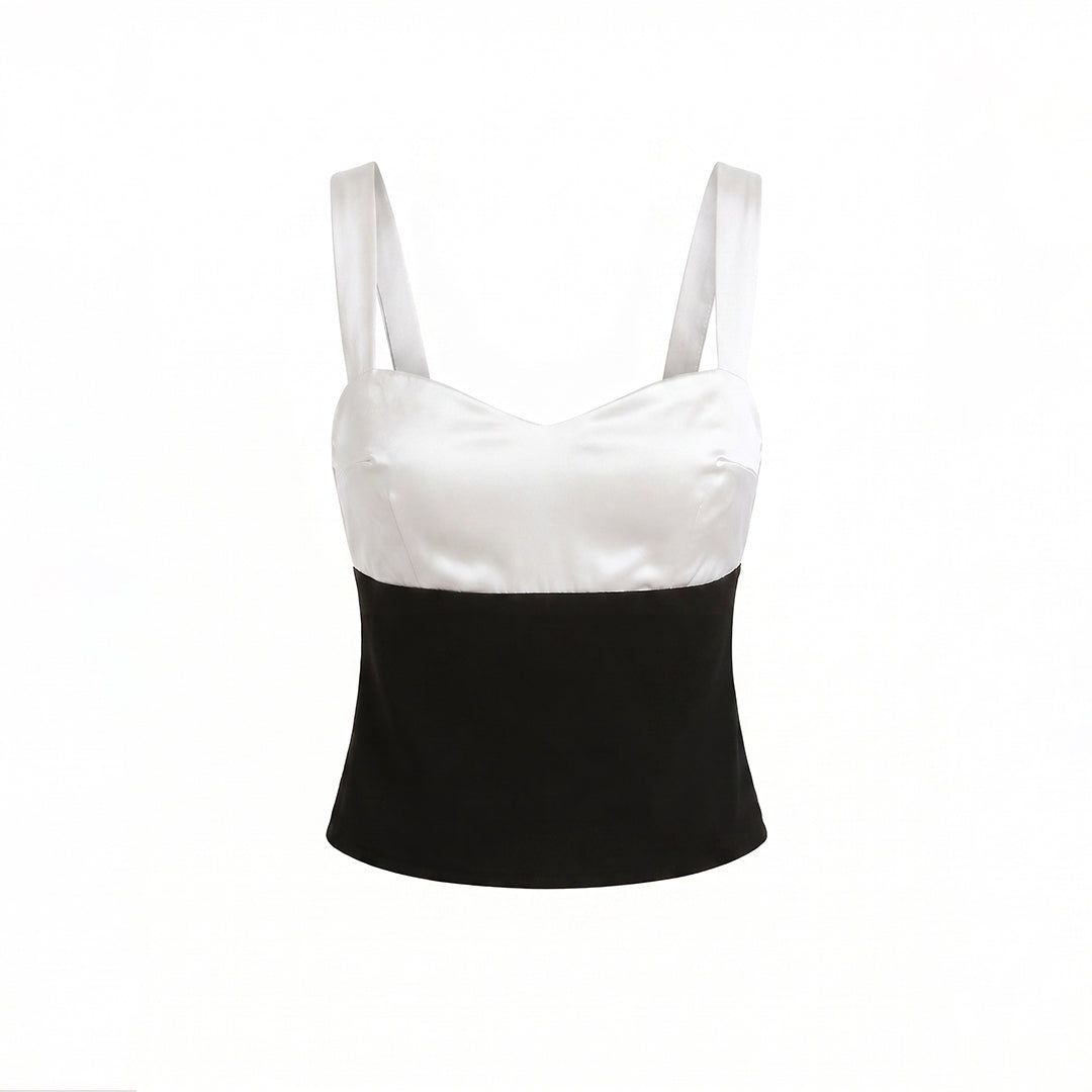 Blusa satinada dos colores