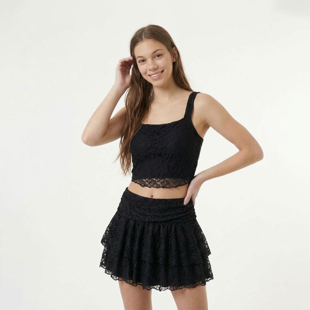 Falda mini escaje